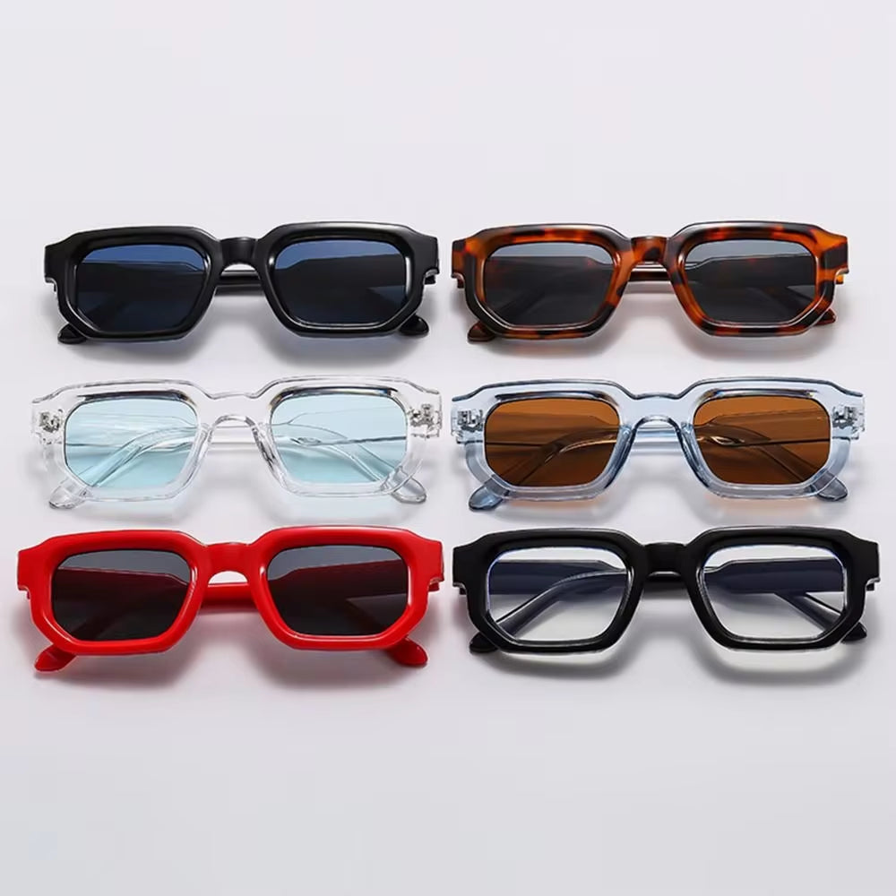 Fashion Retro Small Square Frame Sunglasses Women Shades UV400 Protection Vintage Punk Men Outdoor Sports Sun Glasses Goggles